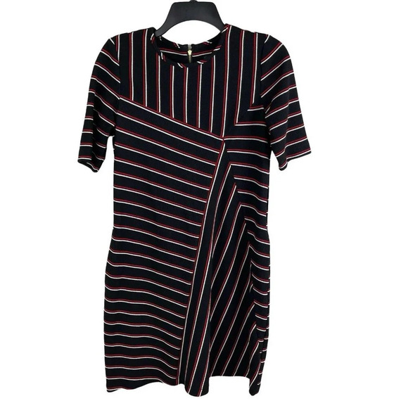 Gabby Skye Women Stripe Short Sleeve Dress Size 6 - Picture 1 of 7